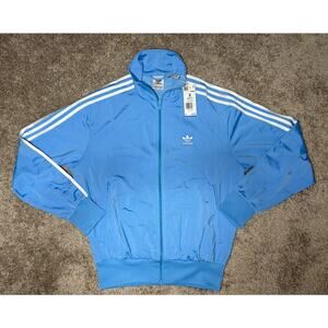 Adidas Firebird Track Jacket Semi Blue White Full Zip Originals Mens S IR9909